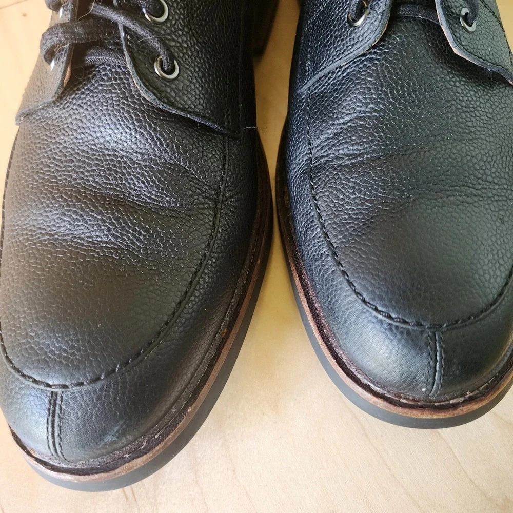 Clarks dress boots black sz 10 textured‎ leather A19